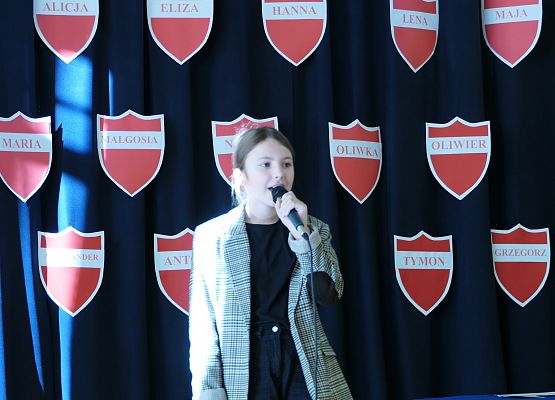 Ślubowanie klas pierwszych w Zespole Szkół w Garczegorzu 18.10,2024 rok.