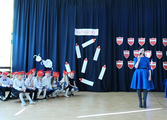 Ślubowanie klas pierwszych w Zespole Szkół w Garczegorzu 18.10,2024 rok.