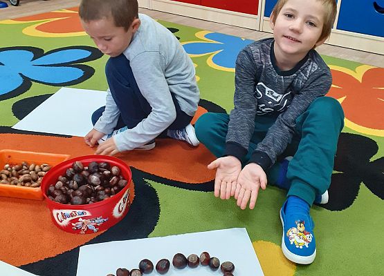 Grafika 9: ZABAWY Z KASZTANAMI