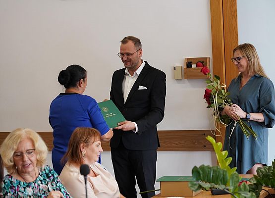 Wręczenie Nagrody Wójta pani Bożenie Lenart