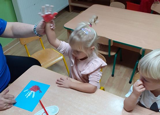 Młodsza grupa przy pracy