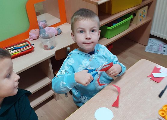 Młodsza grupa przy pracy