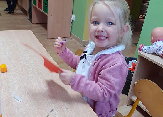 Młodsza grupa przy pracy