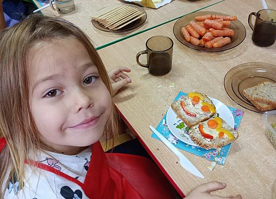 Zdrowe kanapki - praca grupy starszej