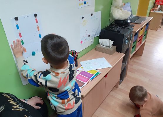 Dzień Kredki w młodszej grupy