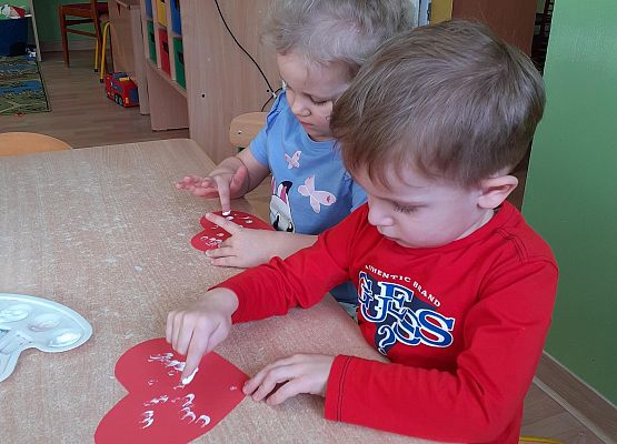 Walentynki w młodszej grupie