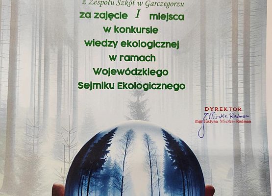 Wojewódzki Sejmik Ekologiczny nasz laureat Błażej Popiela.