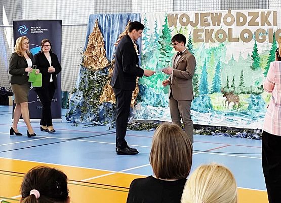 Wojewódzki Sejmik Ekologiczny nasz laureat Błażej Popiela.