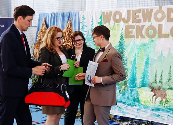 Wojewódzki Sejmik Ekologiczny nasz laureat Błażej Popiela.