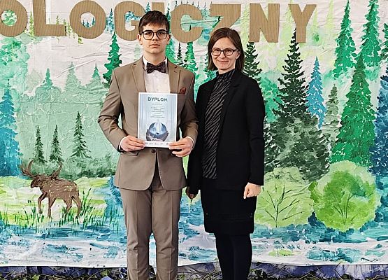 Wojewódzki Sejmik Ekologiczny nasz laureat Błażej Popiela.