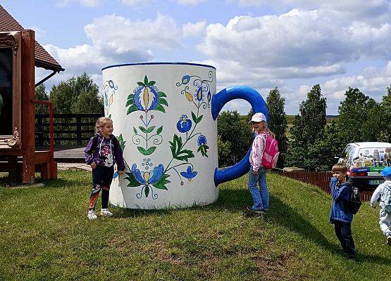 Grafika 78: Wycieczka do Parku Miniatur w Stryszej Budzie. Grupa starsza