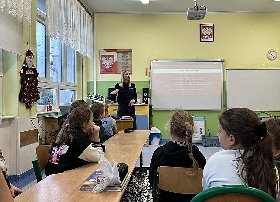 Grafika 4: Prelekcja profilaktyczna na temat hejtu, cyberprzemocy oraz przemocy rówieśniczej w klasach I - III