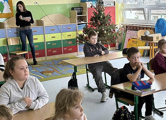 Grafika 7: Prelekcja profilaktyczna na temat hejtu, cyberprzemocy oraz przemocy rówieśniczej w klasach I - III