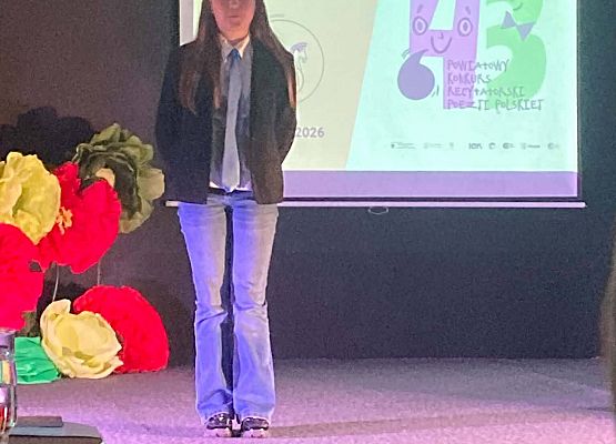 Grafika 3: Powiatowy Konkurs Recytatorski Poezji Polskiej