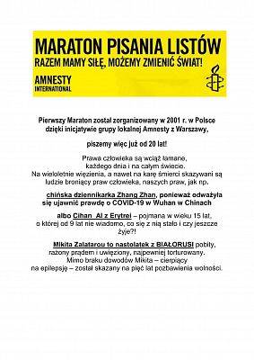 O maratonie opis- druga strona