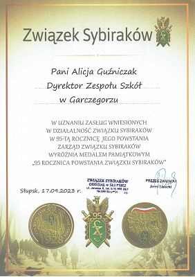 95 ROCZNICA POWSTANIA ZWIĄZKÓW SYBIRAKÓW