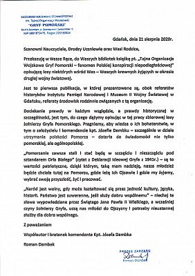  Grafika #1: Książka pt. "Tajna Organizacja Wojskowa Gryf Pomorski" - w naszej szkolnej bibliotece