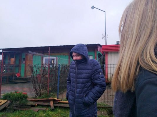  Grafika #5: Wizyta wolontariuszy w lęborskiej noclegowni i schronisku dla zwierząt.