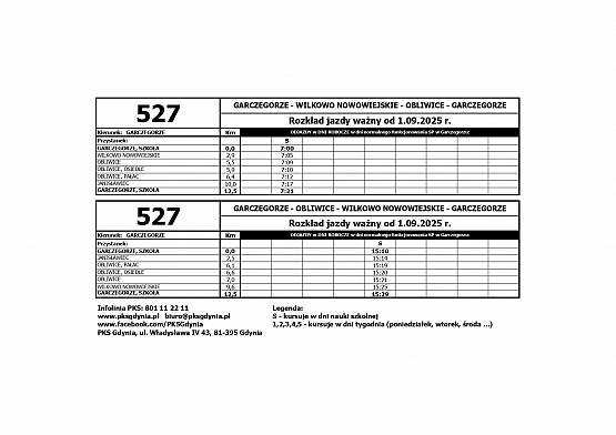 ROZKŁAD JAZDY  AUTOBUSÓW grafika