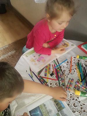  Grafika #0: Zdalne nauczanie - galeria przedszkolaków