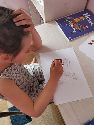  Grafika #28: Zdalne nauczanie - galeria przedszkolaków