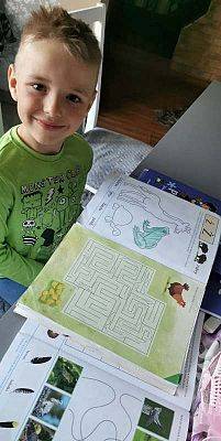  Grafika #30: Zdalne nauczanie - galeria przedszkolaków