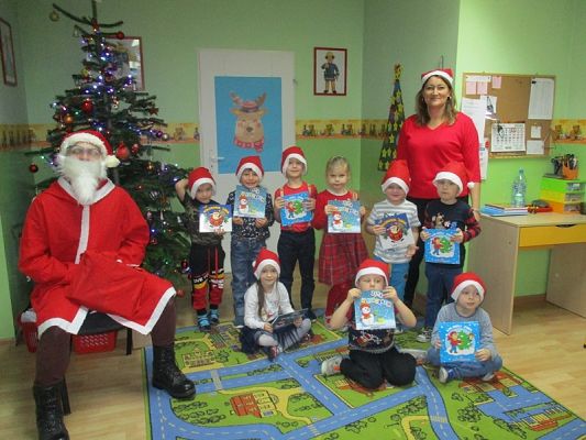 Grafika #31: Mikołajki w przedszkolu