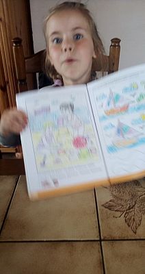  Grafika #6: Dzieci pracują w domu (cz. 9)