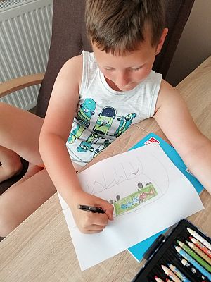  Grafika #33: Dzieci pracują w domu (cz. 9)