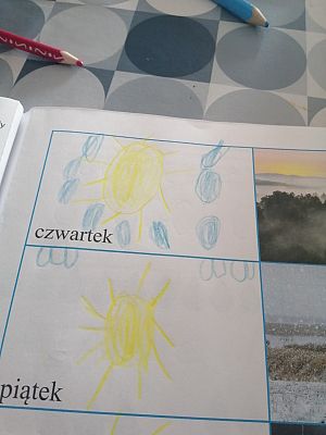  Grafika #11: Dzieci pracują w domu