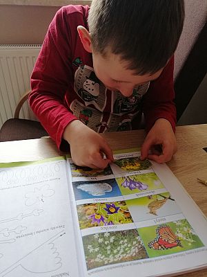  Grafika #21: Dzieci pracują w domu