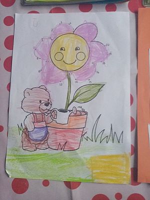  Grafika #51: Dzieci pracują w domu