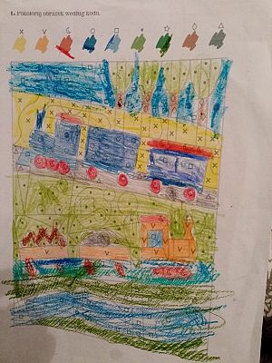  Grafika #104: Dzieci pracują w domu